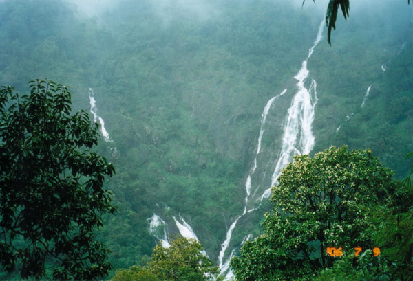 A waterfall between Thailand and Myanmar border