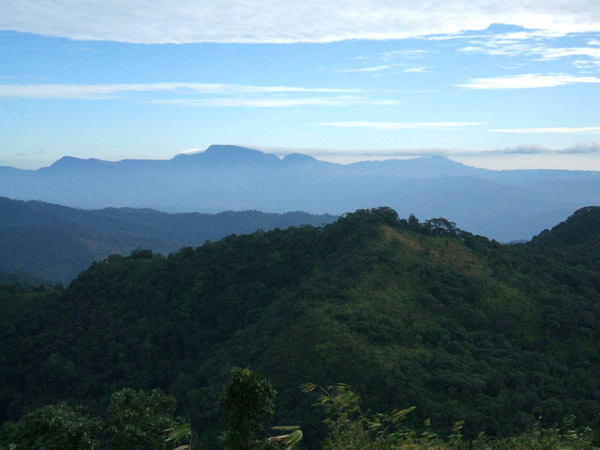 View of Phu Soi Dao mountain range from Phu Miang peak in Klong Tron national park, Uttaradit