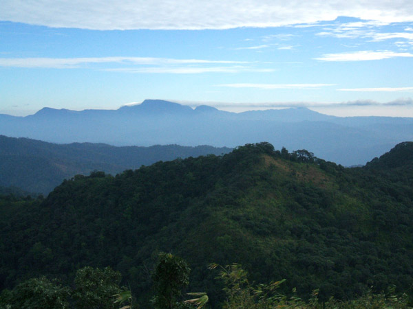View of Phu Soi Dao mountain range from Phu Miang peak in Klong Tron national park, Uttaradit