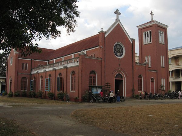 A christian church in Myitkyina, Kachin state, northern Myanmar