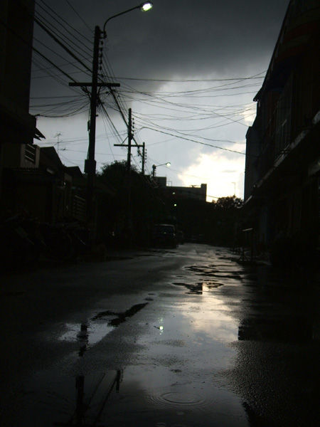 Bangkok soi after the rain