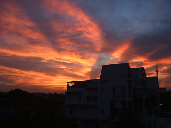 Sunrise view in Bangkok