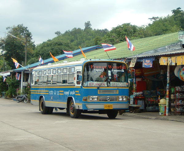 A public bus in the towns and villages