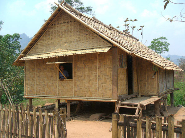 Another Mekong river bank village in northern Laos