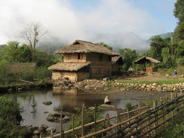 A Lisu village in Putao, Kachin state, northern Myanmar