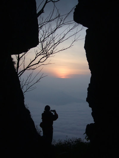 A view over Laos, at Doi Phatang, Chiang Rai