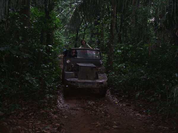 On a village road in Sangklaburi